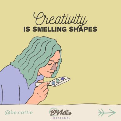 Creativity is smelling shapes